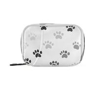 Amooorous Cartone animato carino nero grigio gatto artigli medicina borsa per borsa con scomparti staccabili attaccabile organizzatore custodia da viaggio per borsa