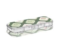 Amooorous Cartone animato Carino Verde Cinese Mahjong Progettato Matita Scatola di Immagazzinaggio Trasparente Doppio Deck Hard Pen Caso Per Articoli di Cancelleria
