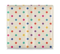 Amooorous Cartone animato colorato Dot Beige Pu Leather Car assicurazione e titolare della carta di registrazione Prefetto Car Essentials Portafoglio per documenti, carte, patente