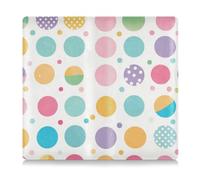 Amooorous Cartone animato colorato Polka Dots Pelle Auto Registrazione Assicurazione & ID Card Holder Prefetto Car Essentials Portafoglio per documenti, carte, patente, pois colorati dei cartoni