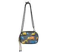 Amooorous Cartone animato giallo e blu camion mini borse a tracolla per le donne alla moda con slot per carte di credito sopra la borsa a tracolla data bultos de para mujeres