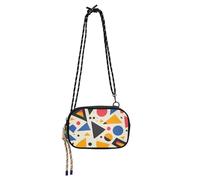 Amooorous Cartoon Childish Irregolare Poligono Modello Colorato Piccola Borsa a Tracolla per le Donne Moda con Cinghia Regolabile Piccole Borse Camminare il cane bultos de para mujeres