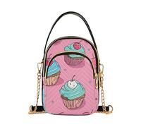 Amooorous Cartoon Cupcake trendy crossbody fanny pack per le donne con multi tasche borse da donna per la corsa, Cupcake Cartoon, 1 size
