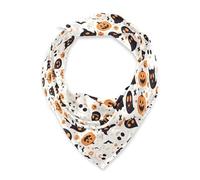 Amooorous Cartoon Fantasmi Zucca Scheletri Bianco Quadrato testa di seta sciarpa dei capelli fazzoletto da collo moda capo avvolgere per le donne per la sera bufandas para mujer para frio