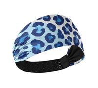 Amooorous Cheetah Fur Skin Blue no slip fasce elastiche sudate fasce elastiche per allenamenti uso quotidiano Running banda para el cabello