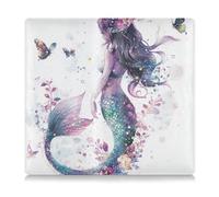 Amooorous Chic Beautiful Mermaids - Custodia a portafoglio in pelle viola per libretto di registrazione e assicurazione, per patente di guida, carte e documenti essenziali, chic bella Sirene viola, 1