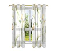 Amooorous Chic Calla Lily Flower White _ Copertura per finestra per camera da letto e soggiorno 160 cm tende 2 pannelli set cortinas para puertas corredizas