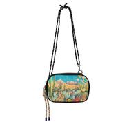 Amooorous Colorato Deserto con Cactus Fioritura Fiori Cross Body Bag Uomo Pratico con Cinghia Regolabile Borse Laterali Data bolsos economicos para dama