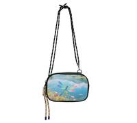 Amooorous Colorato Farfalla Fiori Piccola Crossbody Borsa per le Donne Bellezza con Slot per Carte di Credito Piccole Borse Passeggiare il cane bolso de mano para mujer
