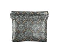 Amooorous Colorato Motivo Floreale Marrone Donna In Pelle Moneta Cambia Borsa Fancy Card Holder per Le Donne Ragazze, Motivo floreale colorato marrone, 1 size