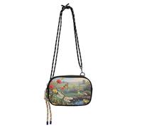 Amooorous Colorful Garden Dragonfly Small Crossbody Bag per le donne bellezza con slot per carte di credito piccole borse Fai una passeggiata carteras elegantes para mujer