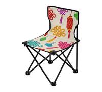 Amooorous Culture Chinese Knot - Sedia da campeggio pieghevole, ultra leggera, con borsa per il trasporto, per sport all'aperto