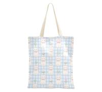Amooorous Cute Cartoon White Cat Tote bag per le donne borse di tela di tutti i giorni con manici Tote Bag A Buon Mercato Bulk Totes per Collaboratore Bolsa de lona