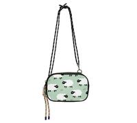Amooorous Cute Cartoon White Sheep Mini Crossbody Bag per Mens Bellezza con tracolla regolabile piccola borsa a tracolla data bolsa de mano para mujer