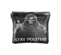 Amooorous Death God Black Skull Gothic Donna Piccola Borsa in Pelle Borsa Portatile Organizzazione Borse per Uomo Donna Viaggio, Death God, teschio nero gotico, 1 size