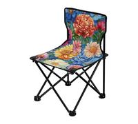 Amooorous Dipinto ad olio con girasoli gialli retrò pieghevole sedia da campeggio leggera sedie da trekking zaino ultraleggero include borsa per il trasporto per picnic all'aperto