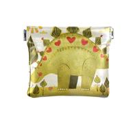 Amooorous Doodle-style Cartoon Dinosauro A Forma di Cuore Donne Uomini Portamonete In Pelle Impermeabile Cambiamento Portafoglio per Uomo Donna Viaggio, Doodle-style cartone animato dinosauro a forma