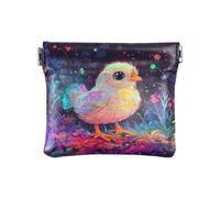 Amooorous Estetica Bantam Pollo Delle Donne Piccolo Cuoio Della Moneta Borsa Portatile Organizzazione Sacchetti per le Donne, Pollo Bantam Estetico, 1 size