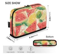 Amooorous Estivi Anguria Limone Rosso Matite Astucci Grande Capacità Make Up Borse Multi-Slot Desk Organizer per Studenti College Preppy School estuche para lapices nina