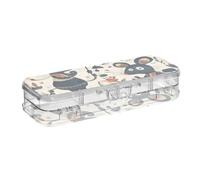 Amooorous Fairy Tale Cute Fancy Rats Progettato Matite Scatola di Plastica Trasparente Doppio Strato Matita Contenitore Per La Scuola Con Coperchio A Scatto