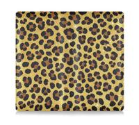 Amooorous Falso Glitter Leopard Print Gold Pu Leather Car assicurazione e titolare della carta di registrazione Prefetto Car Essentials Portafoglio per documenti, carte, patente