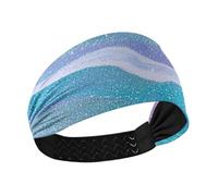 Amooorous Falso Glitter Marmo Grano Arcobaleno Colore no slip moda fasce Elastico sudore per uso quotidiano Pallavolo Palestra diadema para maquillaje