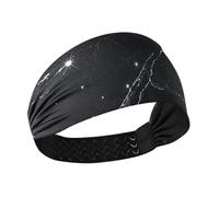 Amooorous Falso Glitter Marmo Grano Nero Raffreddamento sport fasce per le donne Fascia elastica per il lavaggio viso Running tennis vendas para el pelo mujer