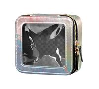 Amooorous Fantasy Candy Mini Clear Makeup Bag Clear Travel Toiletry Bag Nail Polish Organizer Bag per le donne, Candy Fantasy, 1 size