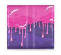 Amooorous Fashion Street Graffiti dipinto rosa viola Premium pelle registrazione e assicurazione titolare veicolo vano portaoggetti organizzatore per ID, patente di guida, chiavi informazioni di