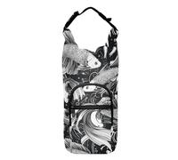 Amooorous Fish Trendy nero e bianco_1 portabottiglie per zaino multi formato bottiglia d'acqua isolata manica escursionismo portabottiglie per acqua portabottiglie per acqua, adatto per bottiglie da