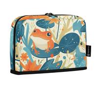 Amooorous Fresco Primavera Carino Rane Matita Sacchetti Grande Capacità Make Up Bag Slim Desk Organizer per le Donne Elementare caja para lapices escolares nina