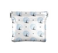 Amooorous Fresh Blue FlowersWomen's Leather Coin Purse Unique Card Cases Money Organizers for Men Women Travel, Fiori Blu Freschi, 1 size