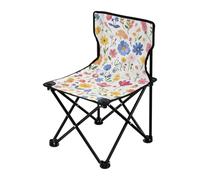 Amooorous Fresh Safari Spring Flowers - Sedia da campeggio ultraleggera compatta, con borsa per il trasporto, per pesca sul ghiaccio e concerti