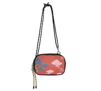 Amooorous Giapponese Red Cloud Crane Mini Crossbody Borse per Mens Bellezza con Cinghia Regolabile Borsa Del Telefono Cellulare Camminare il cane bolsos pequenos para mujer