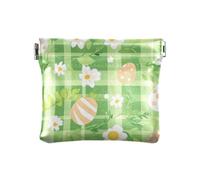 Amooorous Giorno di Pasqua Floreale Verde Donne Portafoglio In Pelle Contanti Unico Trucco Borsa Cambiare Borsa per Uomo Donna, Giorno di Pasqua Verde floreale, 1 size