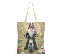 Amooorous Gotico Nero Moto Nano Media Canvas Tote Bag con manici Bulk Tote Bags Borse di Tela per le Donne Lavoro Bolsa de lona