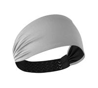 Amooorous Grigio scuro Grigio Scuro Tinta unita Pure Plain no slip donne fasce moda elastico testa per le donne per la pallavolo Atletico Sport escursionismo diadema para maquillaje