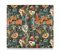 Amooorous Halloween Night Pu Leather Assicurazione auto e titolare della carta di registrazione Prefetto Car Essentials Portafoglio per carte, Documento essenziale Patente di guida, Notte di