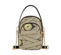 Amooorous Horror Mummy Zombie All Saints' Day Happy Halloween trendy portafoglio borse per le donne crossbody con multi tasche borse per le signore, Horror Mummy Zombie Ognissanti Giorno Felice