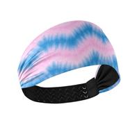 Amooorous Irregolare tie-dye in azzurro antiscivolo donne fasce moda elastici per capelli per l'esecuzione di tennis palestra diademas deportivas para mujer