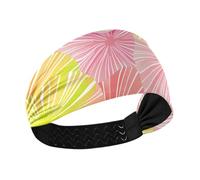Amooorous James Style Tie-dye Rosa Giallo Raffreddamento fasce per il sudore per le donne Capelli Elastici per l'escursionismo Allenamenti escursionismo vendas para el pelo mujer