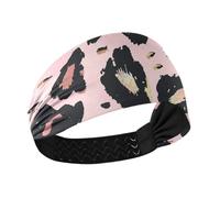 Amooorous Leopard Print Moisture Wicking fasce elastiche per il sudore per uso quotidiano lavaggio viso lavaggio viso bandas para el cabello deportivas