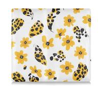 Amooorous Leopard Skin Spot Foglie Fiore Premium Leather Assicurazione auto e titolare della carta di registrazione Veicolo Glove Box per Documenti, Carte, Licenza