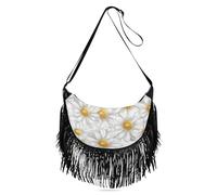 Amooorous Little White Daisy Piccola borsa a tracolla da donna regolabile comoda borsa a tracolla da donna borsa a tracolla da donna con (prop2)