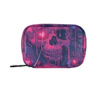 Amooorous Love You To Death - Borsa medica con scomparti rimovibili, motivo: teschio e cuore rosa, Cranio e cuore rosa Love You To Death, 1 size