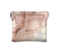 Amooorous Lussuoso Texture Marmo in Pesca Oro Colore Delle Donne di Cuoio Moneta Borsa Cambia Monete Unico Titolare per, Lussuosa texture in marmo color oro pesca, 1 size