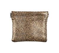Amooorous Marrone Estetico Unico Bellezza LeopardWomen Uomini Portamonete In Pelle Fancy Mini Portafoglio per Uomo Donna Viaggio, Marrone Estetico Unico Bellezza Leopardo, 1 size