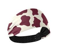 Amooorous Marrone Mucca Spot no slip donne fasce per capelli Capelli elastici per il trucco Sport Atletico Uso quotidiano diademas deportivas para mujer