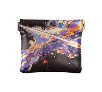Amooorous Mars Impact, portamonete da donna in pelle PU, impermeabile, mini portafoglio porta carte di credito, Impatto su Marte, 1 size