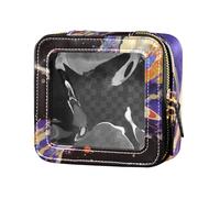 Amooorous Mars Impact - Trousse da viaggio trasparente per cosmetici, impermeabile, da viaggio, organizer per volare, Impatto su Marte, 1 size